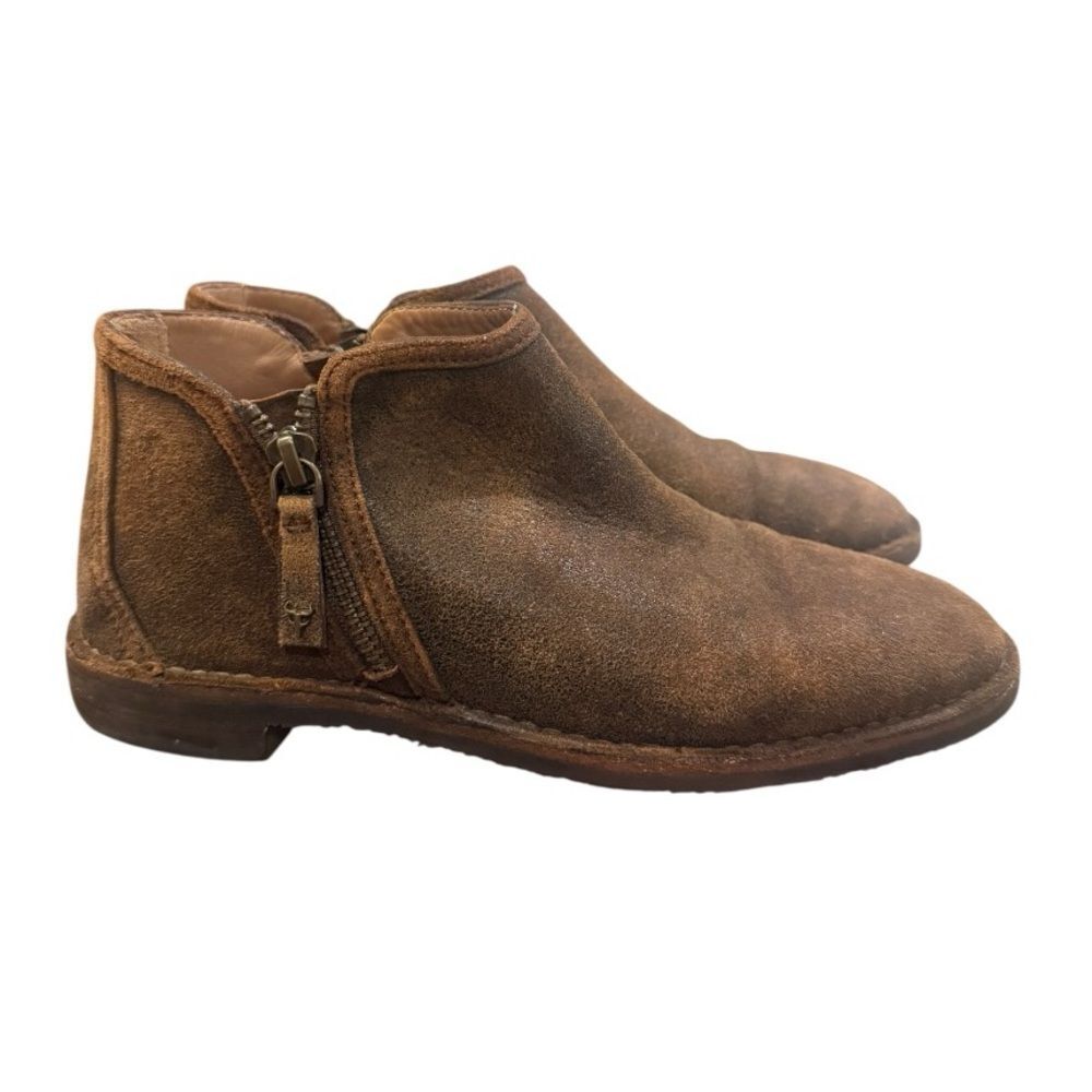 H.S. Trask Brown Suede Ankle Boots – Vibram Sole – Women’s 6.5M